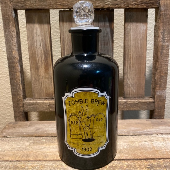 Halloween Potion Bottles Set Of 2, Witch’s Brew & Zombie Brew Potion Bottles - Picture 16 of 16